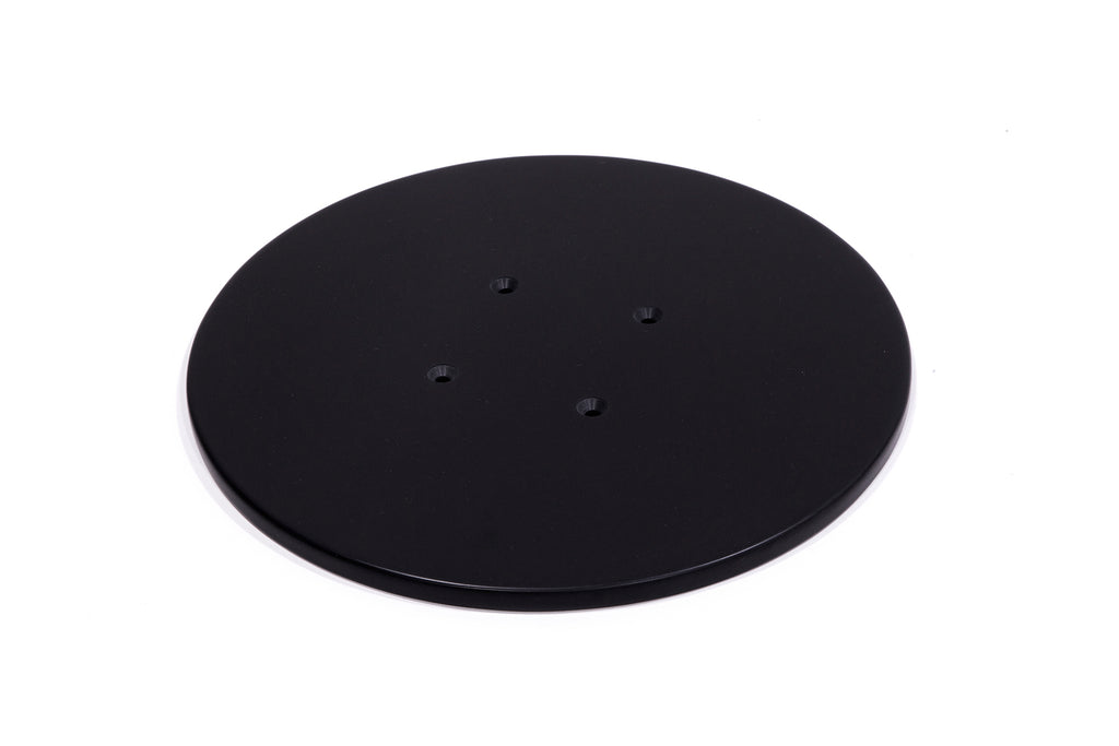 Turntable Top Surface - (12") Black Corian